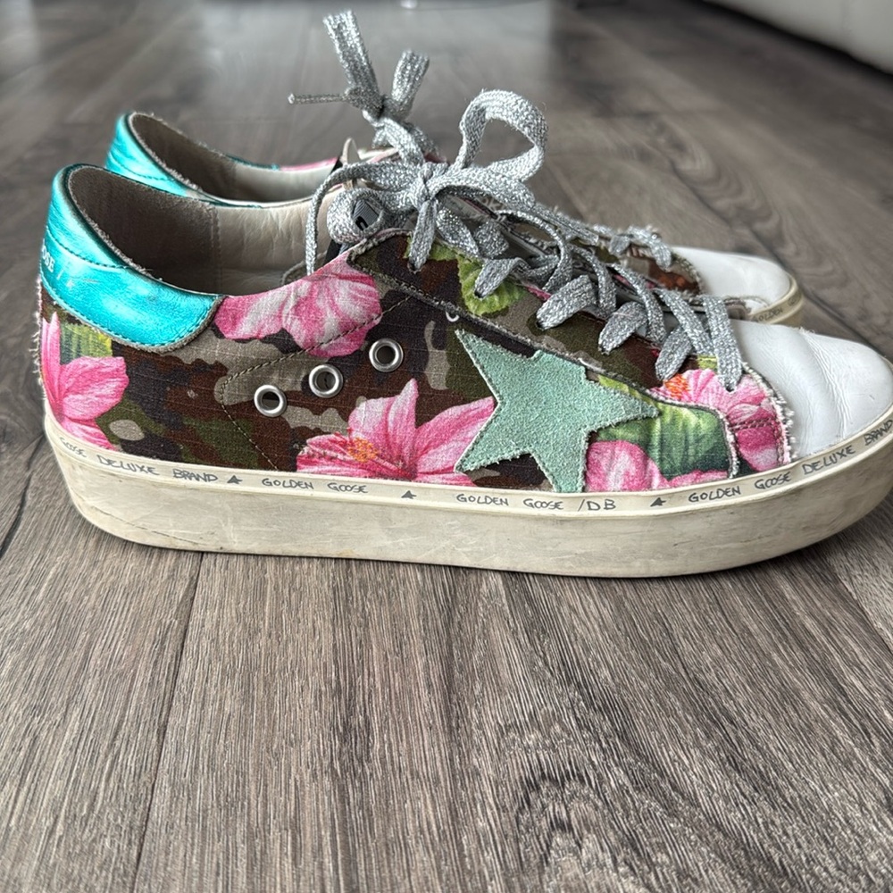 Golden Goose Floral Sneakers